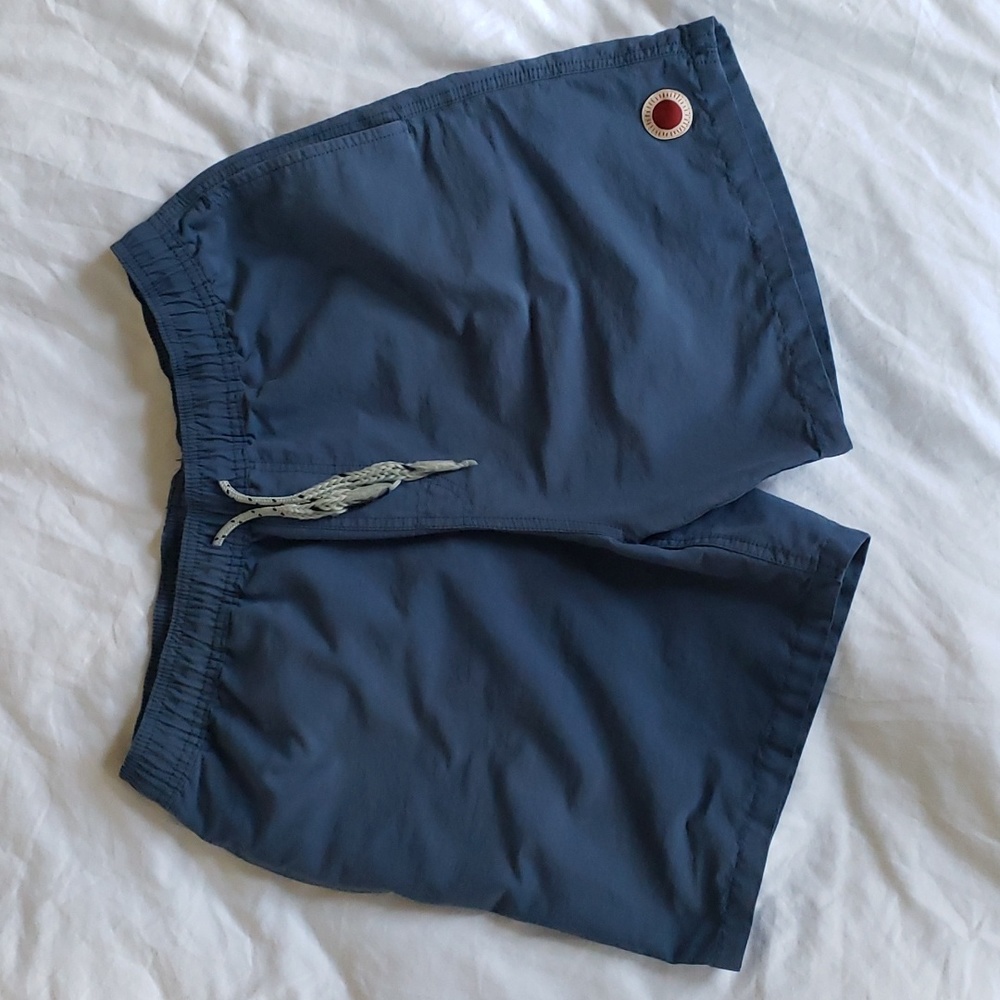 Mollusk Medium Shorts Vacation Trunks Blue